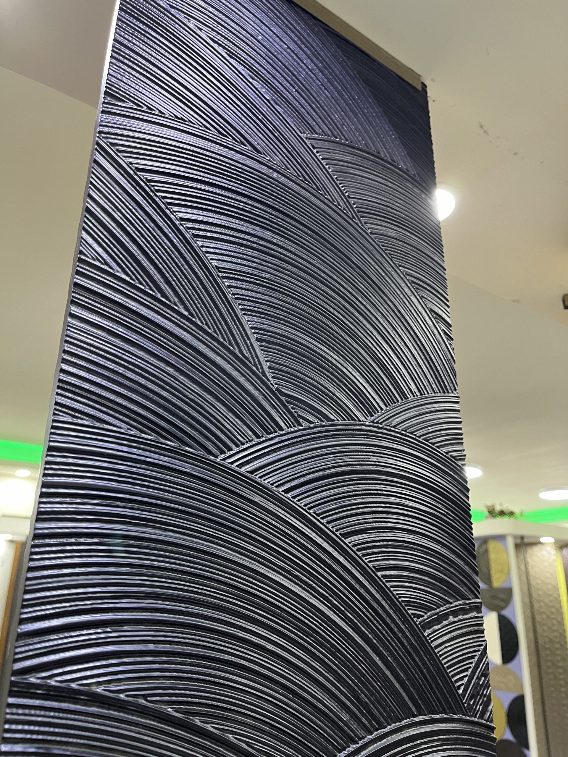 Embossed Metal Wall Panel with 3D Texture | Architectural Interior Design - Image 4