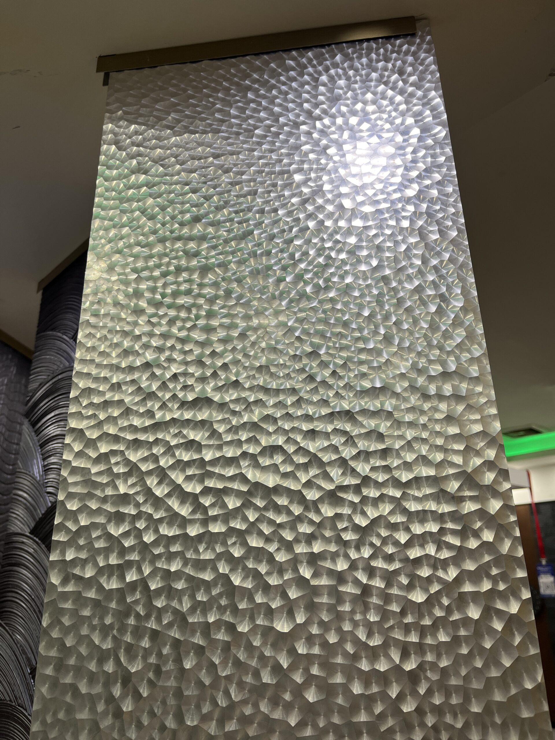 Embossed Metal Wall Panel with 3D Texture | Architectural Interior Design - Image 3