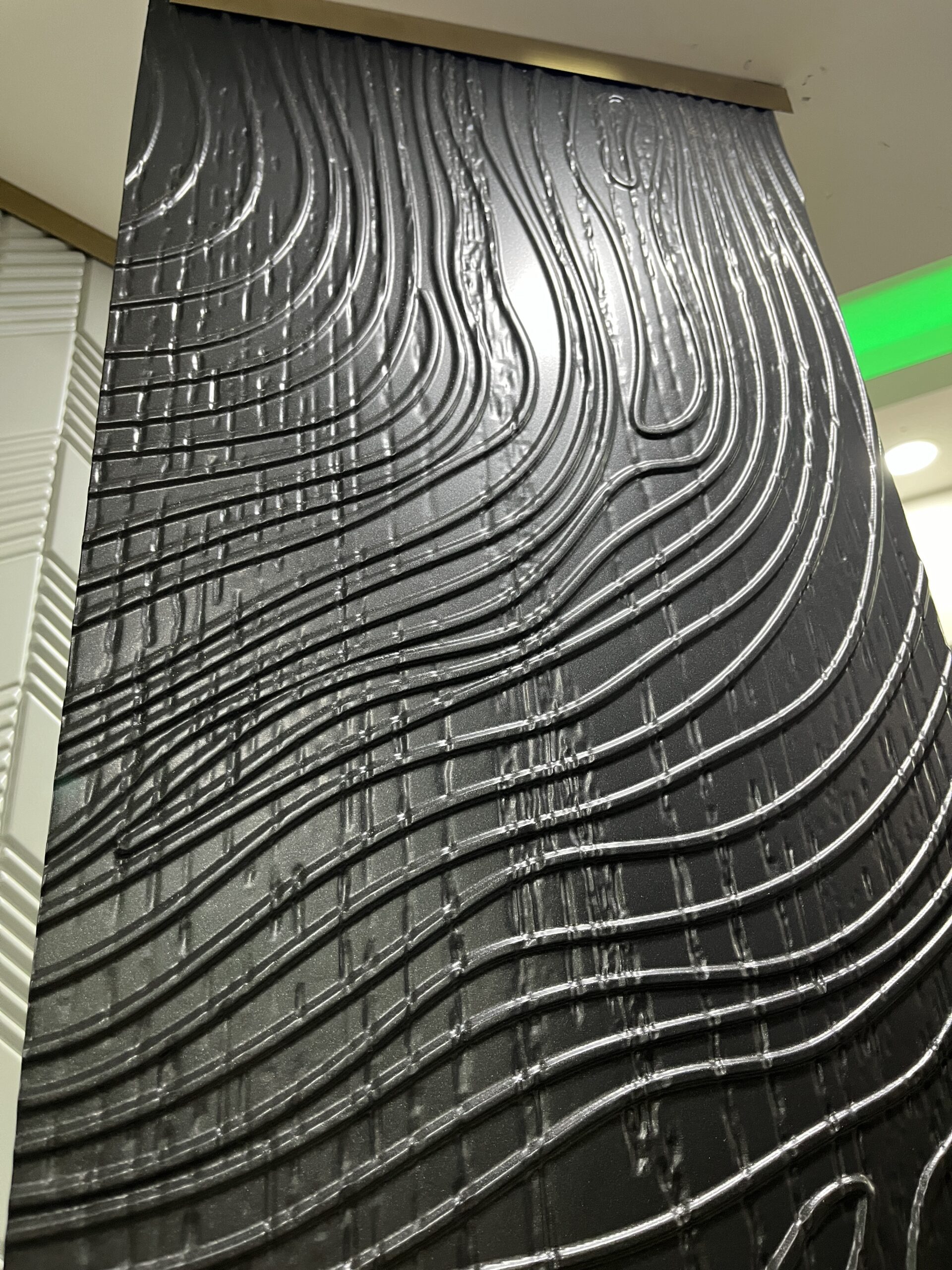 Embossed Metal Wall Panel with 3D Texture | Architectural Interior Design - Image 8
