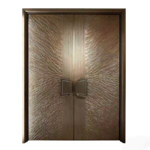 modern aluminum pivot front door